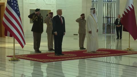 President Trump Arrives Amiri Diwan, May 14, 2025
