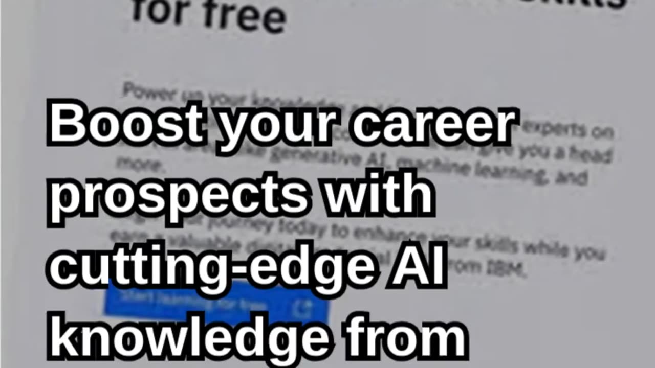 Boost Your Resume with IBM's Free 10-Hour AI Training