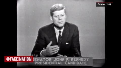 John F. Kennedy on "Face the Nation," October 1960, via the Archives
