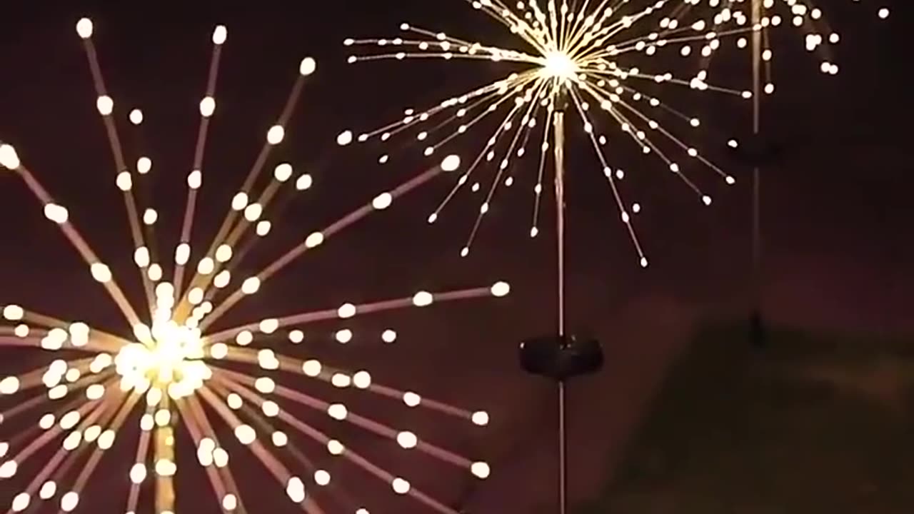 Solar Firework Led Light Waterproof Outdoor Dandelion Lamp 8 Mode check description to buy