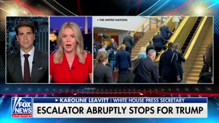 Karoline Leavitt Warns Escalator Mishap At UN Shows Pattern Of Targeting Trump
