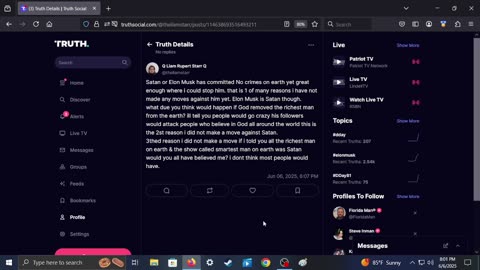Elon Musk is Satan