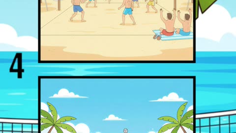 🏖️ Beach Fun – Find the Differences Challenge