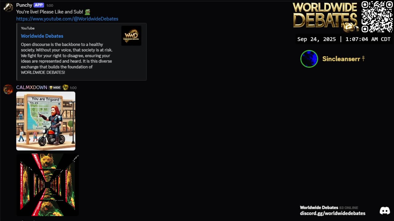 0082 WIDESTREAM - Worldwide Debates - YouTube/Twitch/Rumble