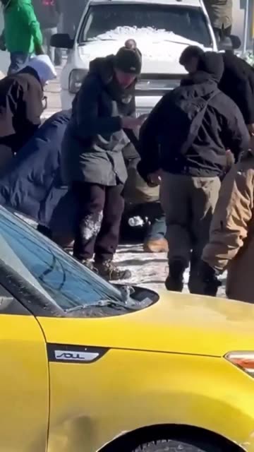 WOW😱This idjet grabbed a flashbang grenade before it went off