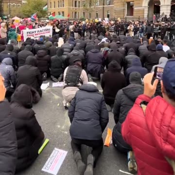 There are over 500 mosques in London, but they decide to occupy the streets.