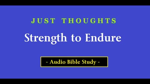Just Thoughts - Strength to Endure (2016) Retro