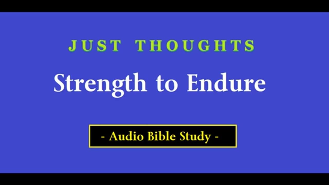 Just Thoughts - Strength to Endure (2016) Retro