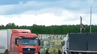 Operation Web: Local Civilian Heros Attacked One of the Drone Launching Trucks