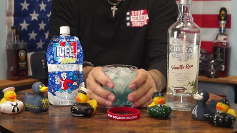 Ronald Jardine - Cruzan Vanilla Rum & Icee Slush Blue Raspberry