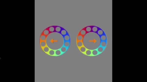 A mind trick that fools the brain The circles stay still and never change shape…