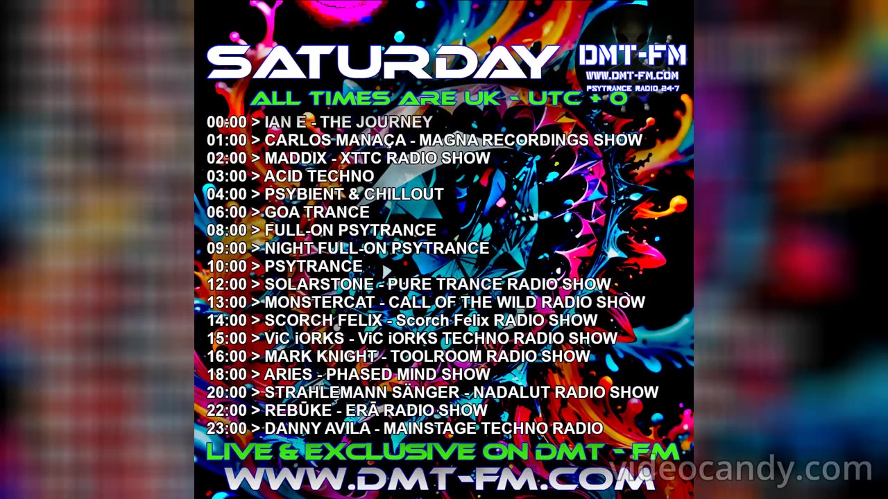 Monday 07-04-2025 - 13-04-2025 Schedule for DMT-FM