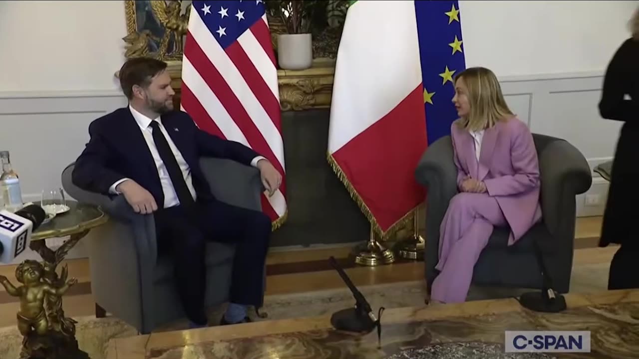 Vice President Vance Meets with Italian Prime Minister Meloni