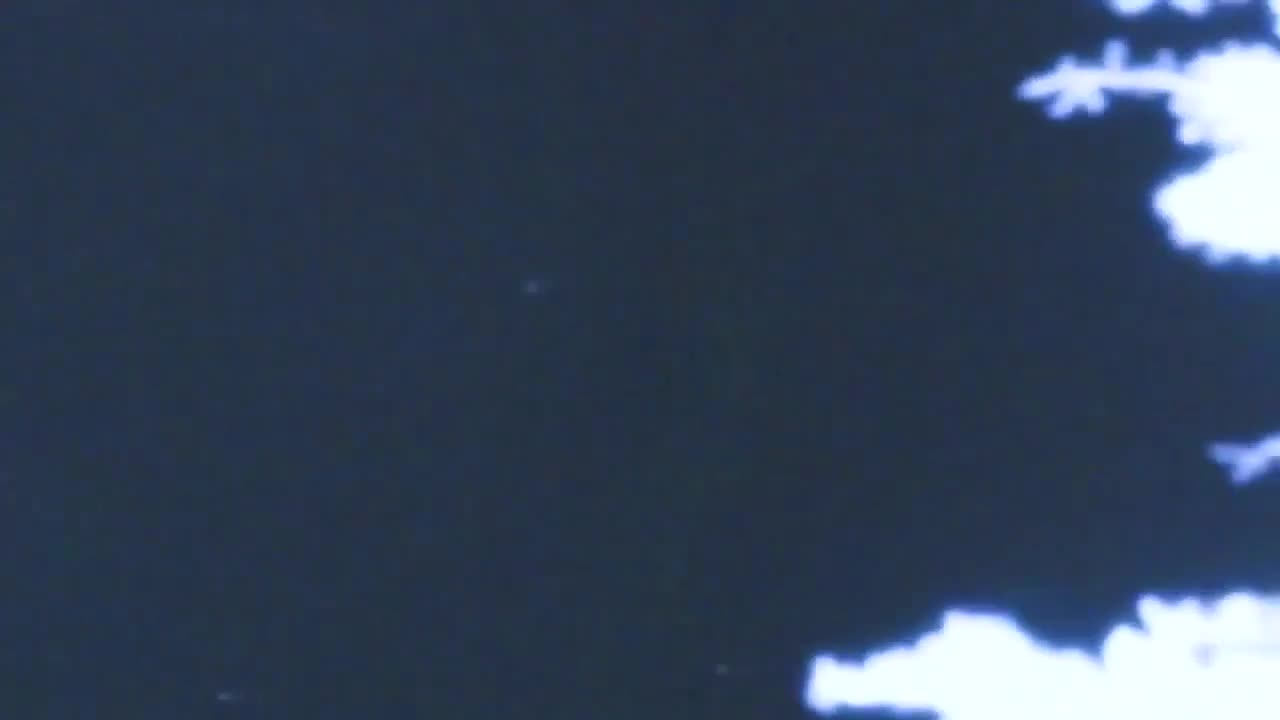 UFO changes course when having laser shined at it.