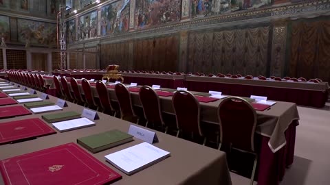 Vatican prepares Sistine Chapel for cardinals to vote on new pope