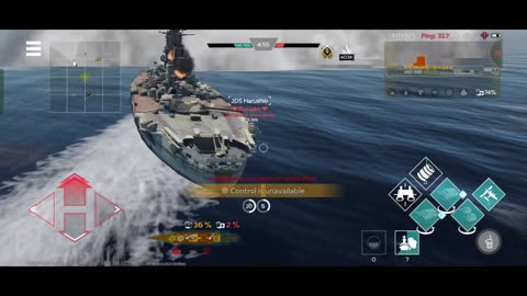 War Thunder Yamato gameplay - War Thunder naval gameplay - ships gameplay