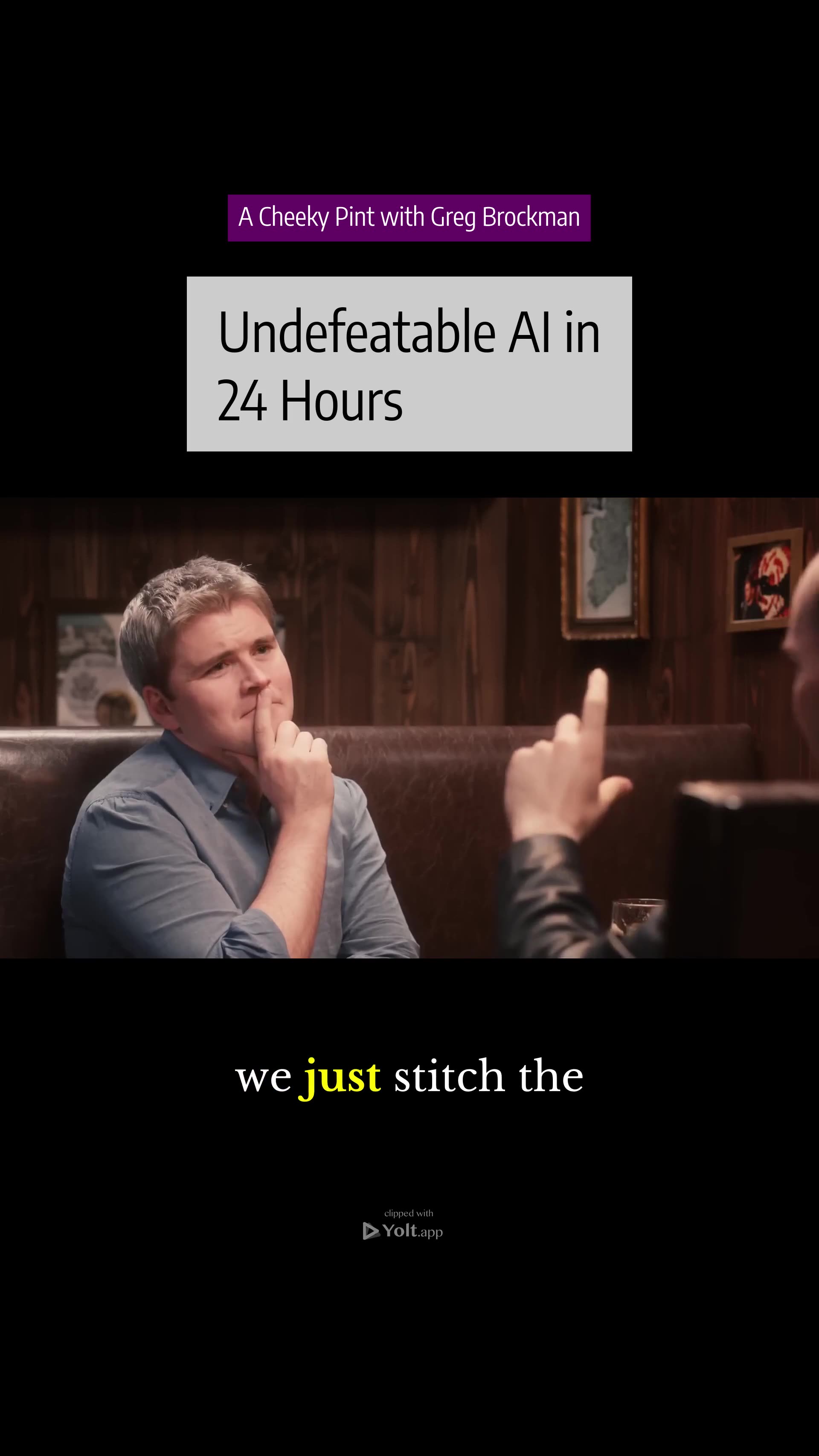 Bot Learns to Bait - A Cheeky Pint with Greg Brockman #bots #training #tournament #deeplearning