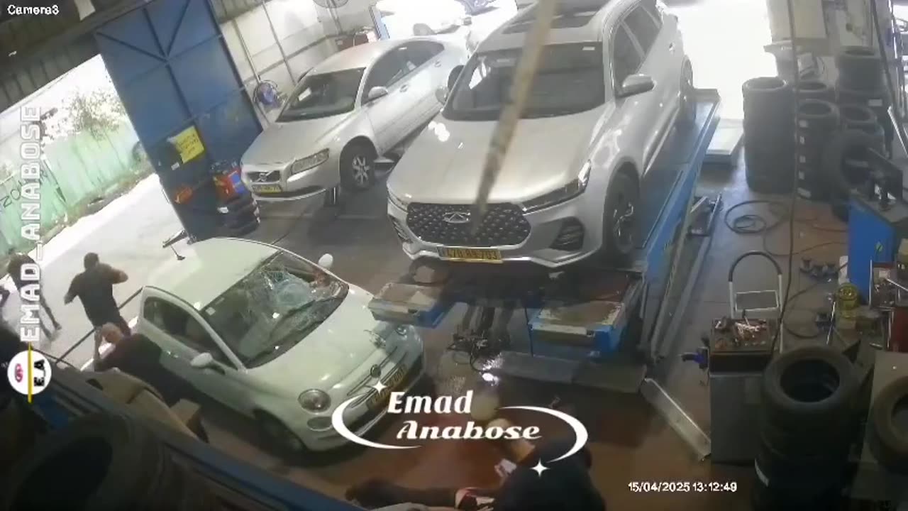 A car driver approached the test, got confused between the pedals