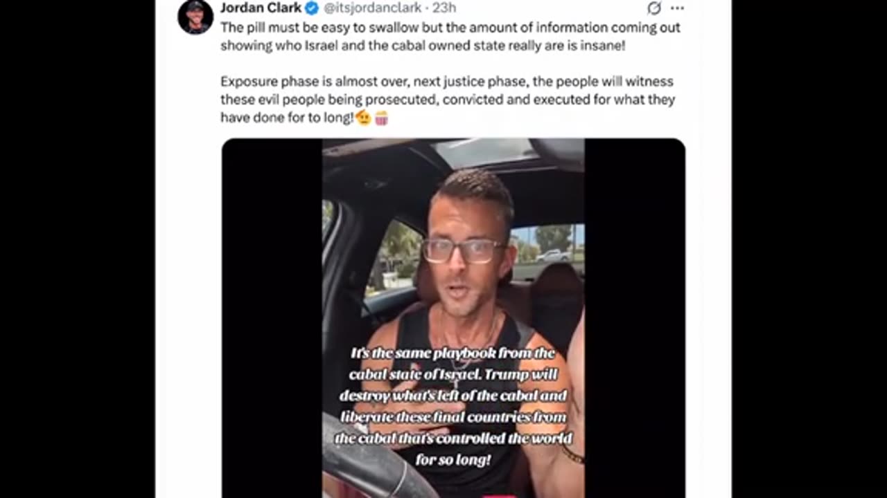 Jordan Clark on Israel 💥 💥 💥 💯 ..