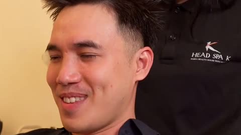 ASMR head spa massage da au tay te bao chet thai oc va mat na toc