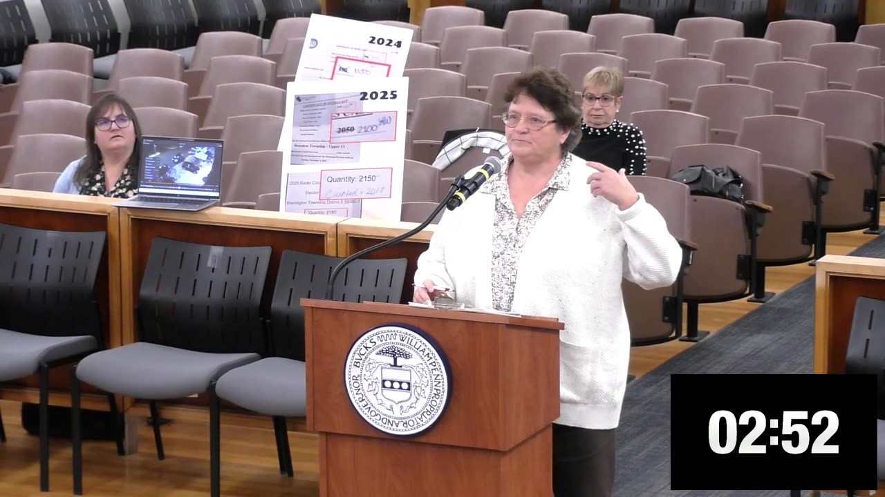 GRANDMA GRILLS BOARD OF ELECTIONS ABOUT AUDITS