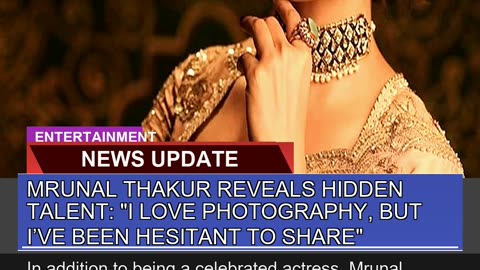 Mrunal Thakur Reveals Hidden Talent I Love Photo