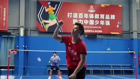 The other party must be very upset.#badminton #badmintonlovers
