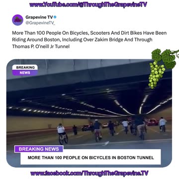 Over 100 Riders On Bikes, Scooters & Dirt Bikes Roam Boston, Crossing Zakim Bridge & O’Neill Tunnel