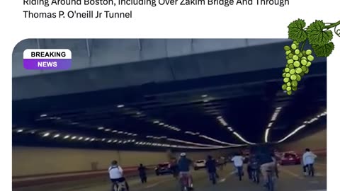 Over 100 Riders On Bikes, Scooters & Dirt Bikes Roam Boston, Crossing Zakim Bridge & O’Neill Tunnel