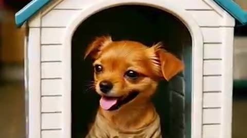 The poor puppy didn't have home so, his rich friends making fun of him