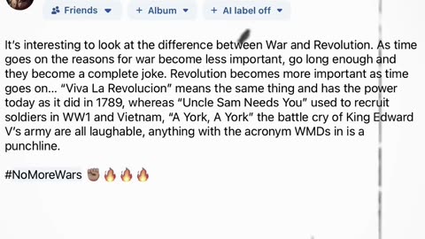 Truth! #NoMoreWars