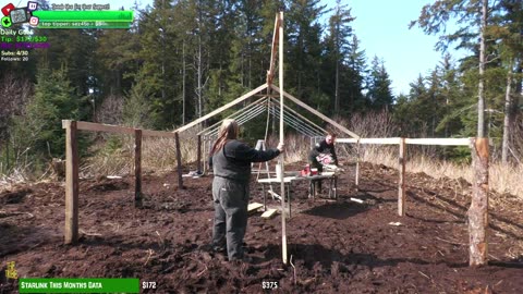 Handmade Lumber Mega Greenhouse Build BUILDIN A FARM / Homestead ALASKA !ISOLATED Village| !Real !Homestead #FACTOR75PARTNER
