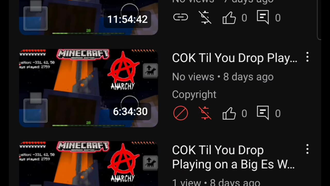 206.5 Hours (8.60 days) of Streaming Minecraft Nonstop!!