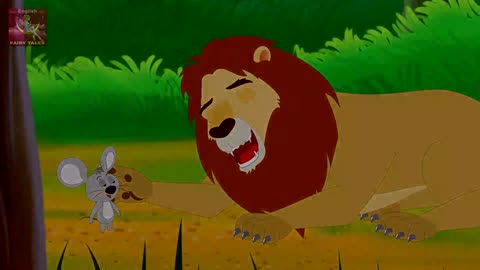 The Lion and the Mouse in English _ English Story for Kids - Children's ToonTalesKids