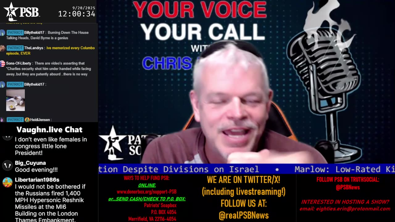 2025-09-20 23:58 EDT - Your Voice, Your Call: with Chris Moore