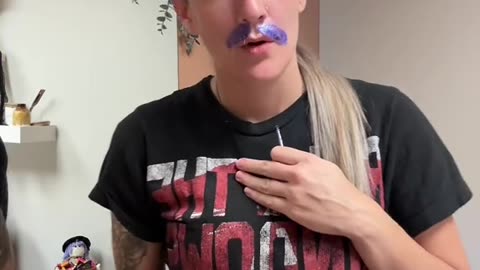 Upper Lip Waxing with Sexy Smooth Purple Seduction Hard Wax by @melissaz_skincare
