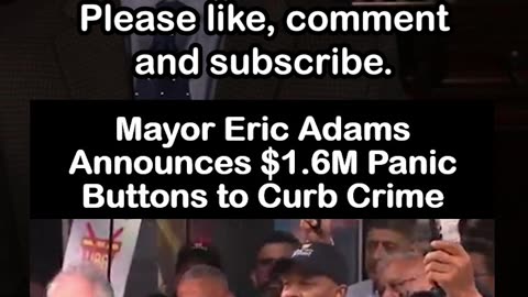 Mayor Eric Adams Announces $1.6M Panic Buttons to Curb Crime