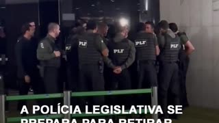 Polícia Legislativa tenta retirar deputados do plenário, mas é dificultada por deputada com bebê
