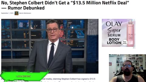 False Rumor Of Stephen Colbert Going To Netflix