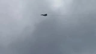 Ukrainian Mig-29 Screaming Through Sky On Bombing Run