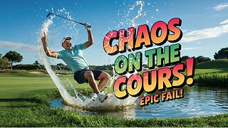 CHAOS UNLEASHED on Golf Course as Golfer is SENT SPLASHING into Pond!