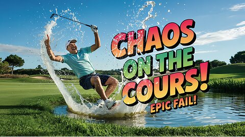 CHAOS UNLEASHED on Golf Course as Golfer is SENT SPLASHING into Pond!