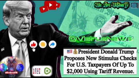 President Donald Trump Proposes New Stimulus Checks For U.S Taxpayers Of Up To $2,000... #VishusTv 📺