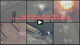 West Donetsk: Russian Lancet UAV-s they burn Ukrainian engineering equipment