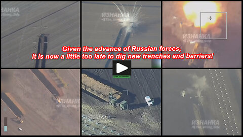 West Donetsk: Russian Lancet UAV-s they burn Ukrainian engineering equipment