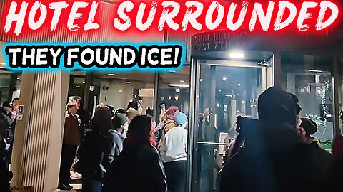 TEAR GAS BEING SHOT! NYC Hotel Lobby Takeover: Protesters Target Hilton Over Alleged ICE Ties