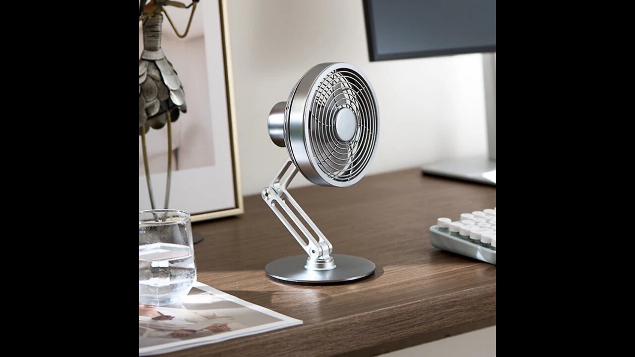 Desktop 360° Rotatable Foldable Metal Mini Fan