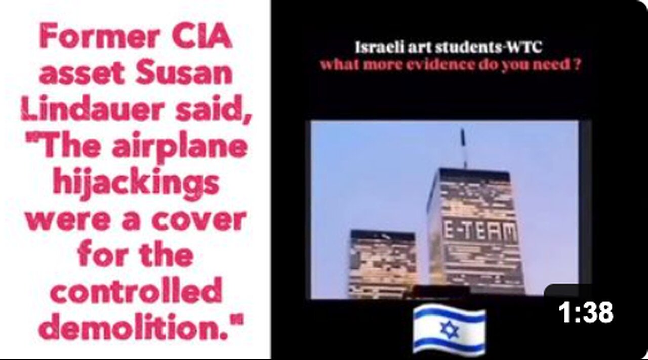 Former CIA asset Susan Lindauer said, "The airplane hijackings were a cover for the controlled demolition."