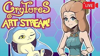 Vtuber Draws Fake Pokemon Then Gaming! | Crytures TTRPG