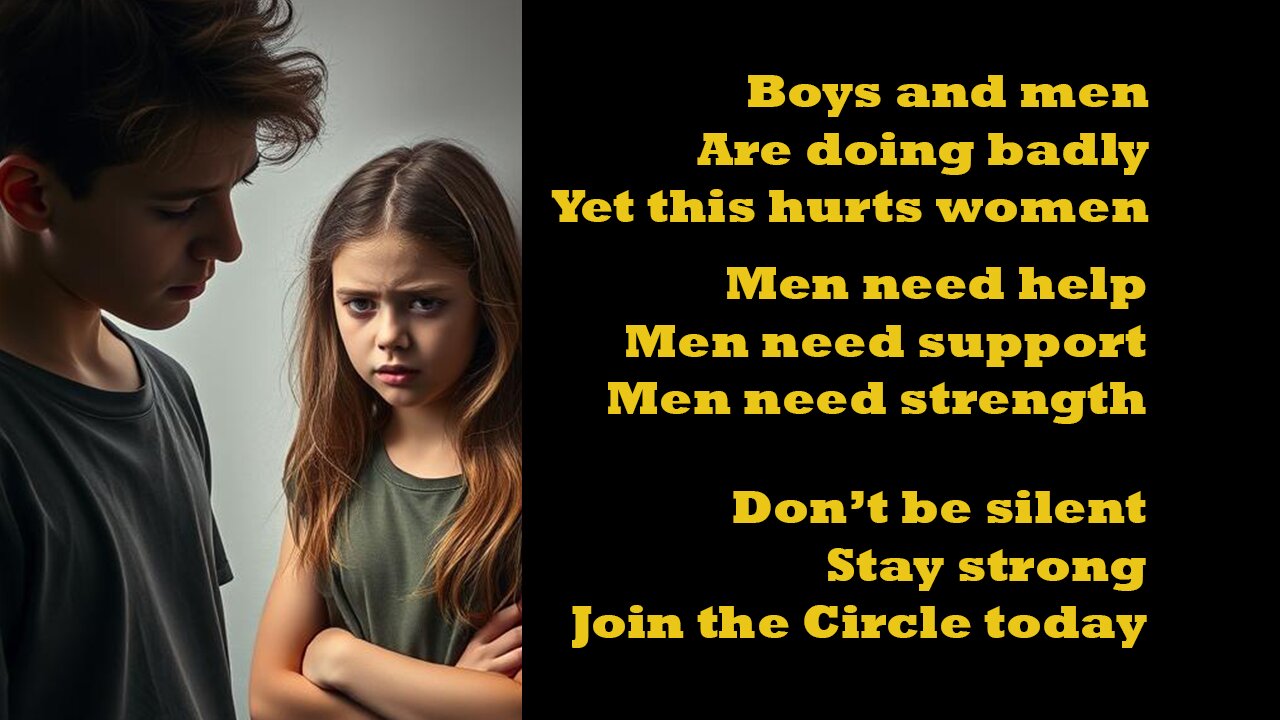 Men are falling behind, but somehow this hurts women.